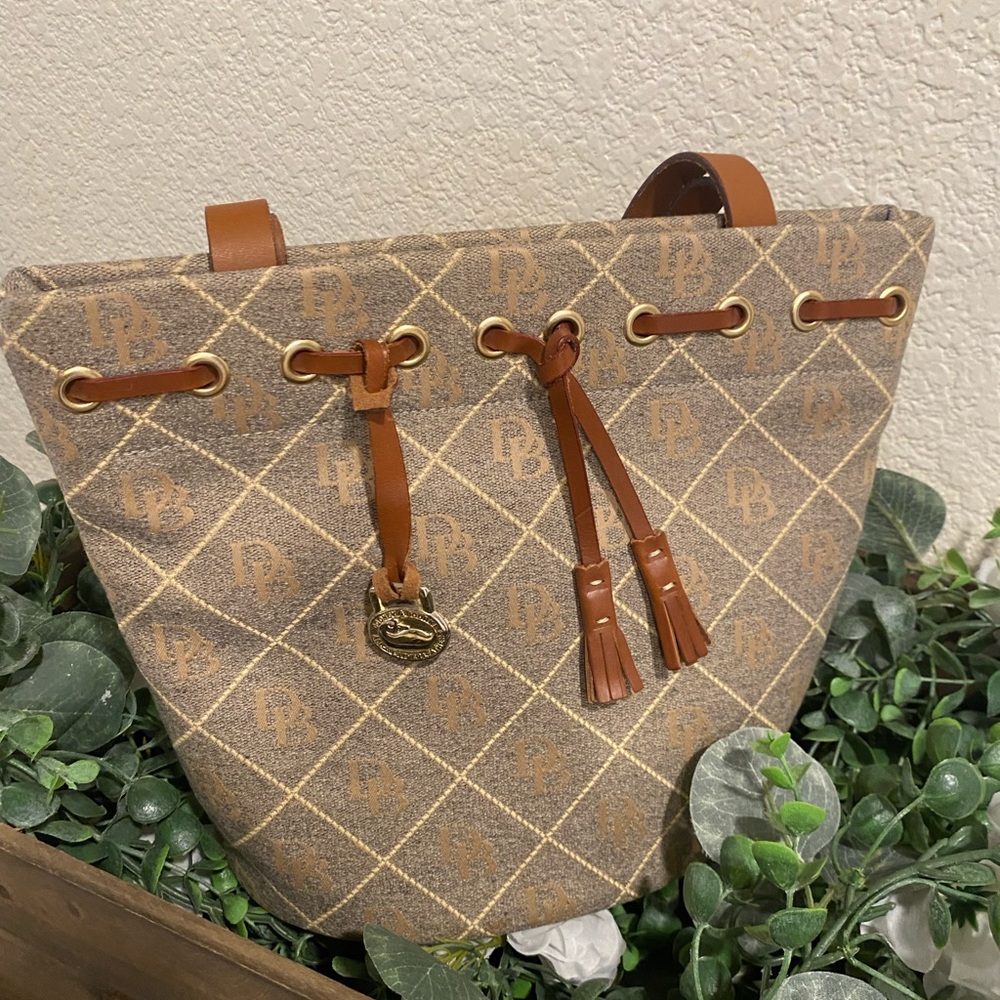 Dooney & Bourke Brown Bucket Bag